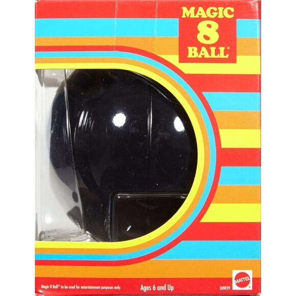Mattel Games Magic 8 Ball Fortune Telling Toy Retro Game for Kids - Picture 2 of 4